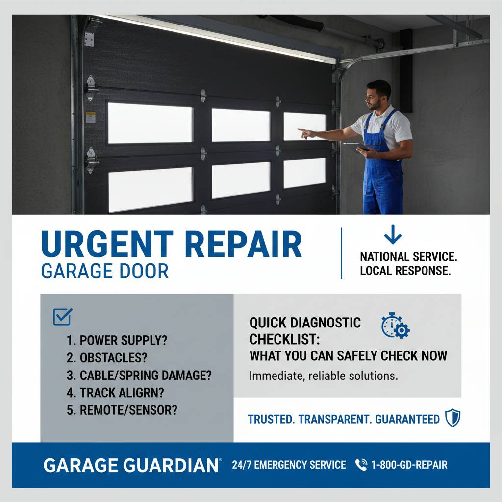 Quick diagnostic checklist: what you can safely check now