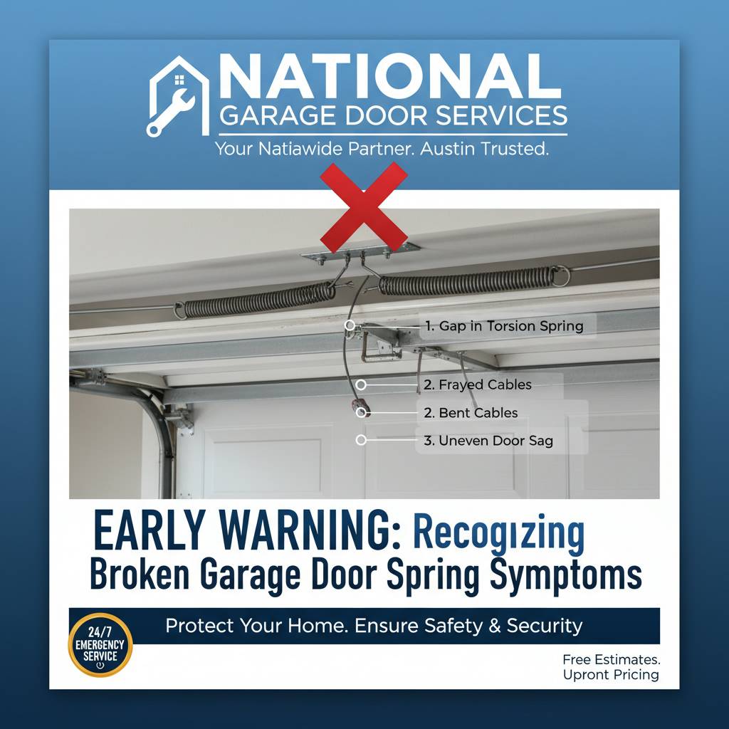 Recognize Broken Garage Door Spring Symptoms Early