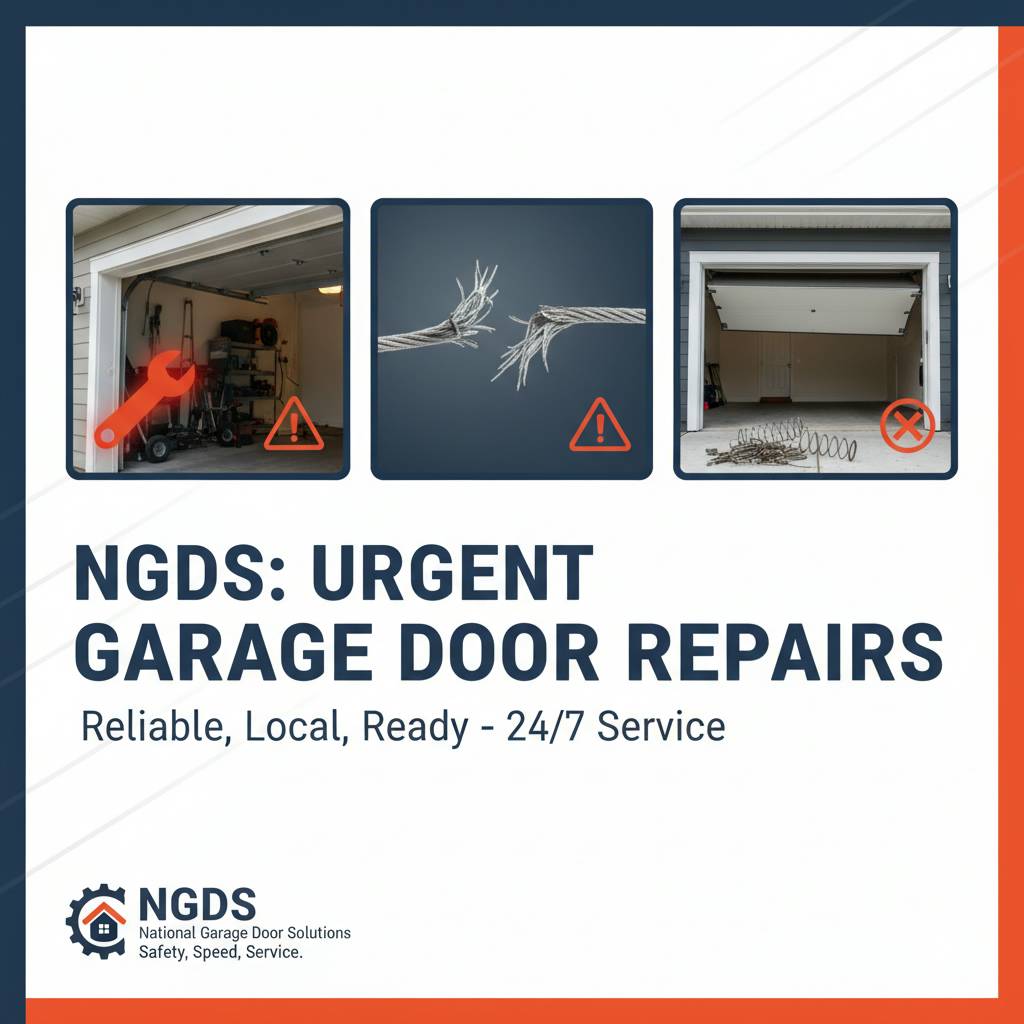 Common urgent garage door repair signs to watch for