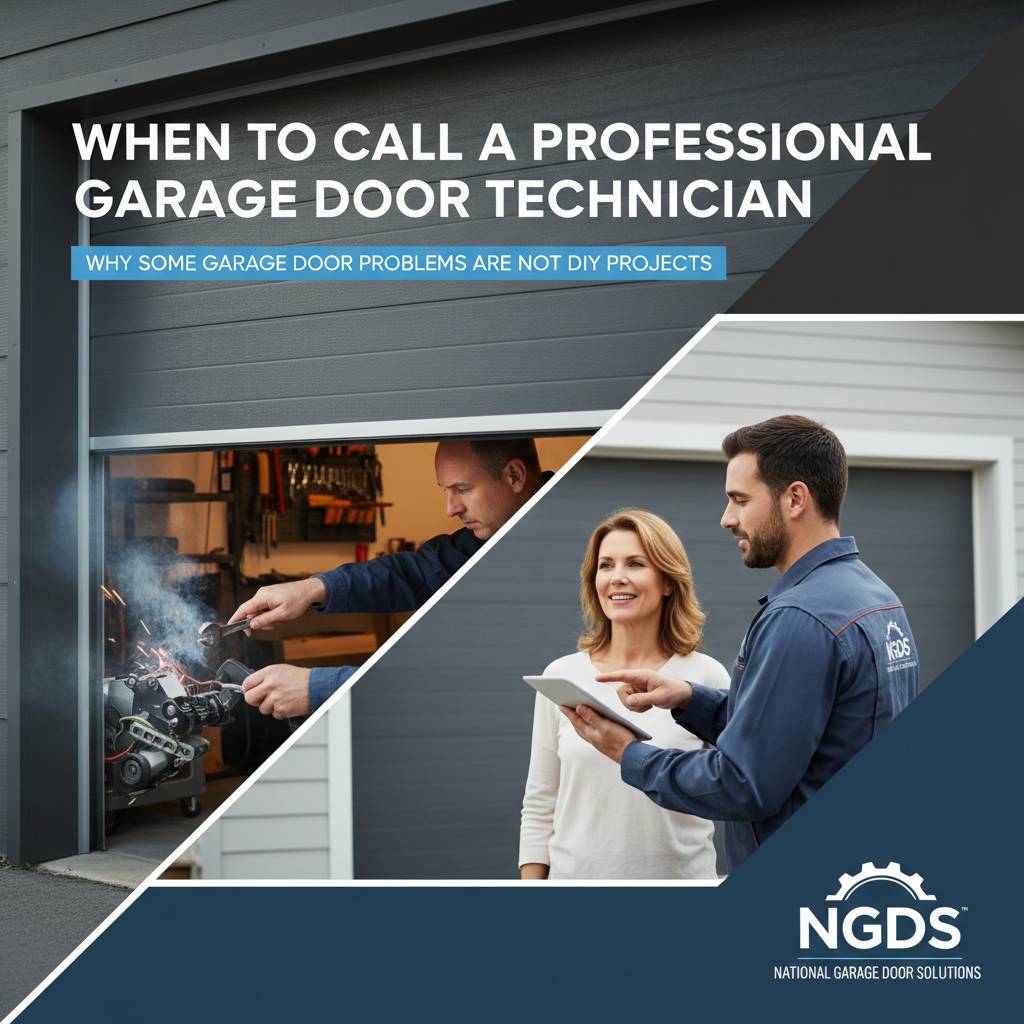 Why some garage door problems are not DIY projects
