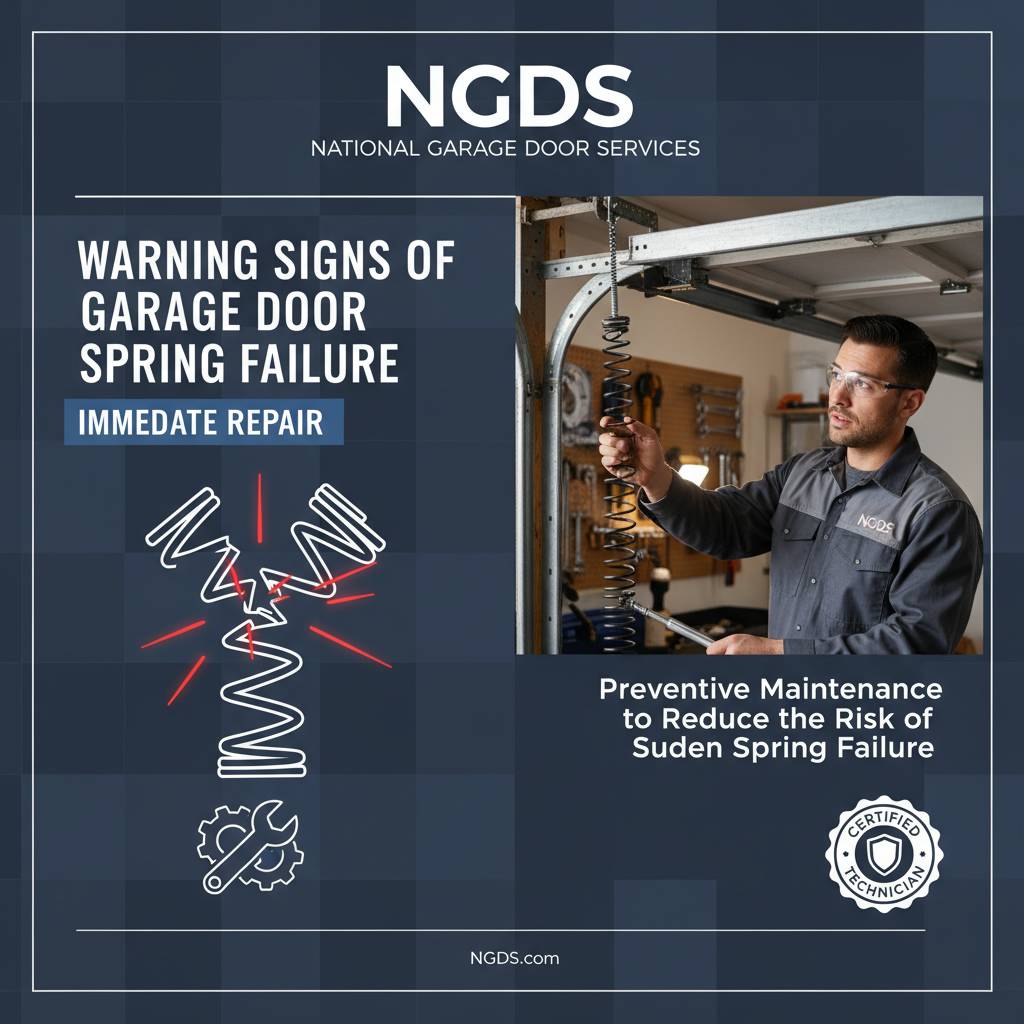 Preventive maintenance to reduce the risk of sudden spring failure